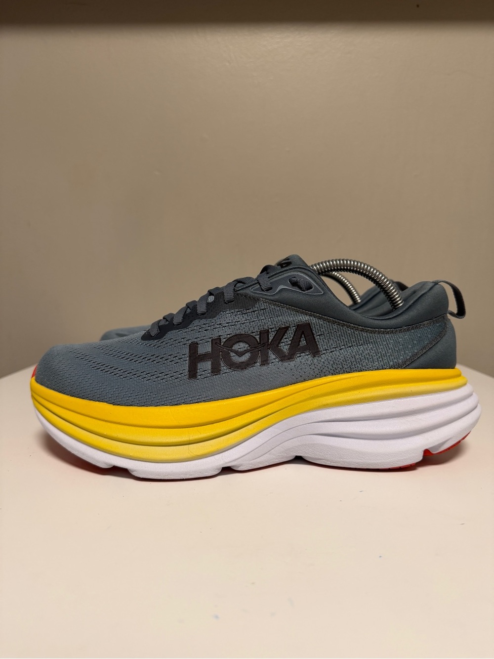 Hoka Bondi 8 Goblin Blue Mountain Spring Sneakers 1123202 GBMS Men’s US 9.5 B